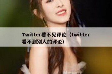 Twitter看不见评论（twitter看不到别人的评论）