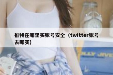 推特在哪里买账号安全（twitter账号去哪买）