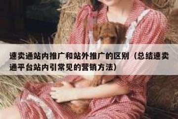 速卖通站内推广和站外推广的区别（总结速卖通平台站内引常见的营销方法）