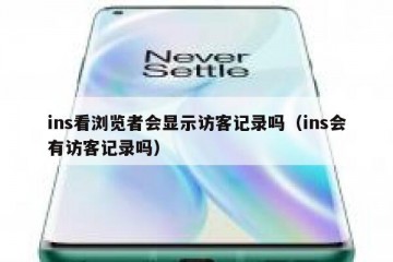 ins看浏览者会显示访客记录吗（ins会有访客记录吗）