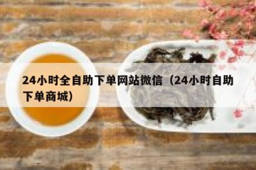 24小时全自助下单网站微信（24小时自助下单商城）