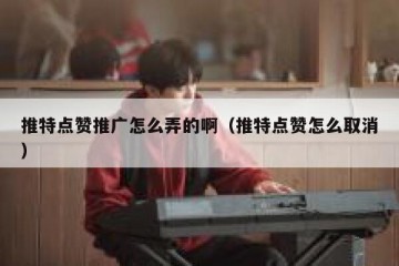推特点赞推广怎么弄的啊（推特点赞怎么取消）