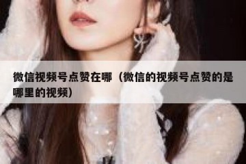 微信视频号点赞在哪（微信的视频号点赞的是哪里的视频）
