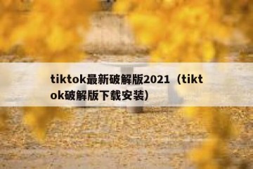tiktok最新破解版2021（tiktok破解版下载安装）