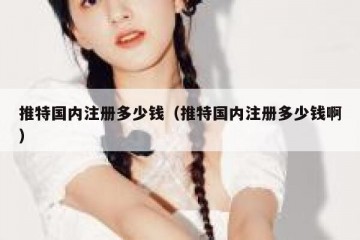 推特国内注册多少钱（推特国内注册多少钱啊）