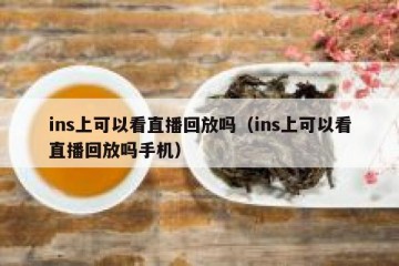 ins上可以看直播回放吗（ins上可以看直播回放吗手机）
