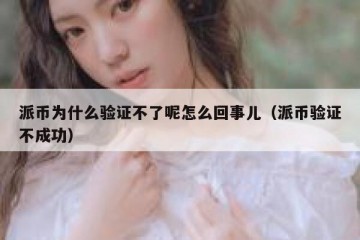 派币为什么验证不了呢怎么回事儿（派币验证不成功）