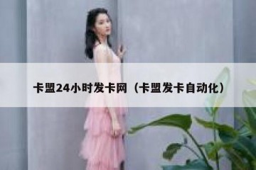 卡盟24小时发卡网（卡盟发卡自动化）