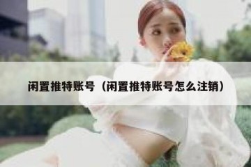 闲置推特账号（闲置推特账号怎么注销）