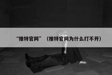 “推特官网”（推特官网为什么打不开）