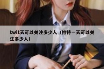 twit天可以关注多少人（推特一天可以关注多少人）
