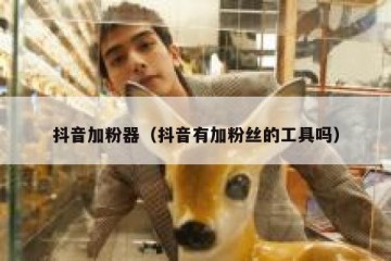 抖音加粉器（抖音有加粉丝的工具吗）