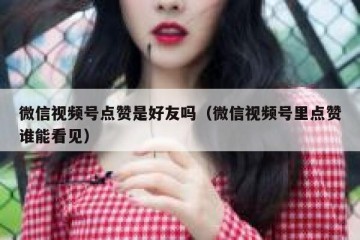 微信视频号点赞是好友吗（微信视频号里点赞谁能看见）