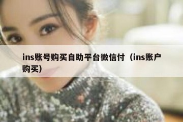 ins账号购买自助平台微信付（ins账户购买）