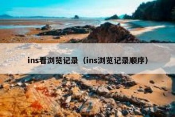 ins看浏览记录（ins浏览记录顺序）