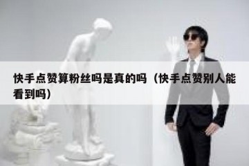 快手点赞算粉丝吗是真的吗（快手点赞别人能看到吗）