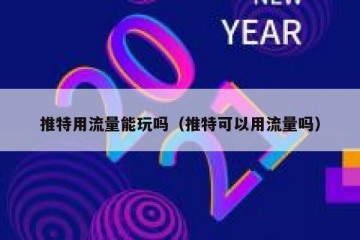 推特用流量能玩吗（推特可以用流量吗）