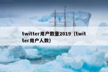 twitter用户数量2019（twitter用户人数）
