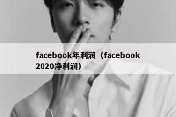 facebook年利润（facebook2020净利润）