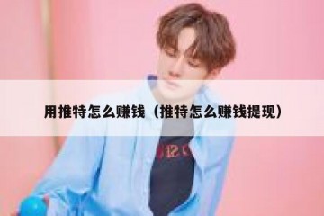 用推特怎么赚钱（推特怎么赚钱提现）