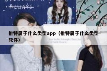 推特属于什么类型app（推特属于什么类型软件）