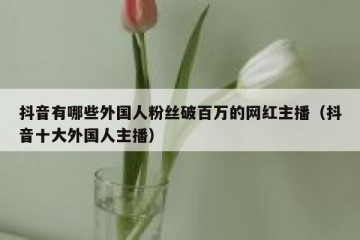 抖音有哪些外国人粉丝破百万的网红主播（抖音十大外国人主播）