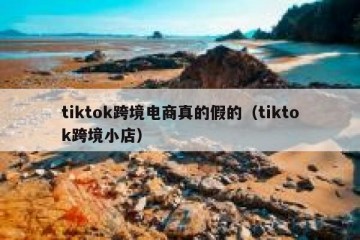 tiktok跨境电商真的假的（tiktok跨境小店）
