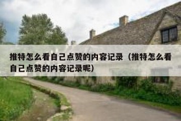 推特怎么看自己点赞的内容记录（推特怎么看自己点赞的内容记录呢）