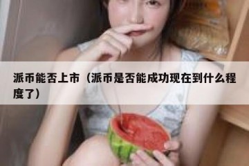 派币能否上市（派币是否能成功现在到什么程度了）