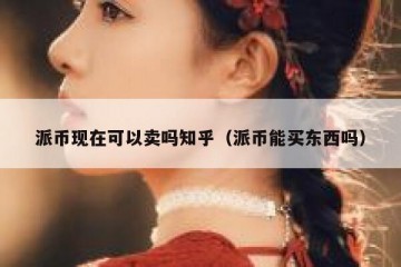 派币现在可以卖吗知乎（派币能买东西吗）