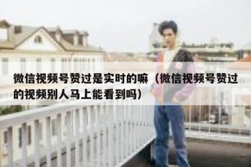 微信视频号赞过是实时的嘛（微信视频号赞过的视频别人马上能看到吗）