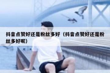 抖音点赞好还是粉丝多好（抖音点赞好还是粉丝多好呢）