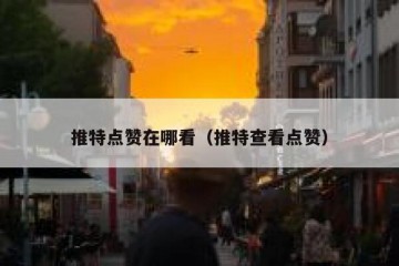 推特点赞在哪看（推特查看点赞）