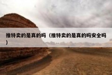 推特卖的是真的吗（推特卖的是真的吗安全吗）