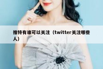 推特有谁可以关注（twitter关注哪些人）