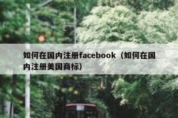 如何在国内注册facebook（如何在国内注册美国商标）