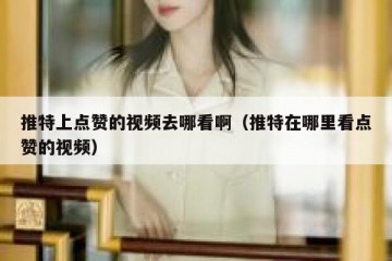 推特上点赞的视频去哪看啊（推特在哪里看点赞的视频）