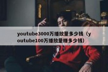 youtube3000万播放量多少钱（youtube100万播放量赚多少钱）