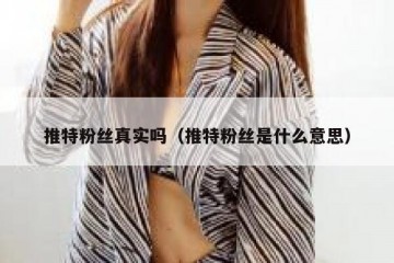 推特粉丝真实吗（推特粉丝是什么意思）