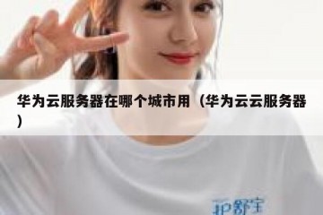 华为云服务器在哪个城市用（华为云云服务器）