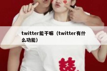 twitter能干嘛（twitter有什么功能）