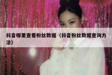 抖音哪里查看粉丝数据（抖音粉丝数据查询方法）