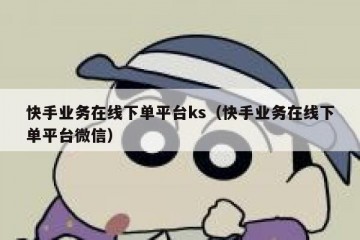 快手业务在线下单平台ks（快手业务在线下单平台微信）