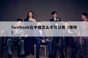 facebook在中国怎么才可以用（推特）