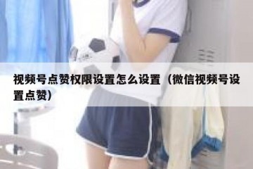 视频号点赞权限设置怎么设置（微信视频号设置点赞）