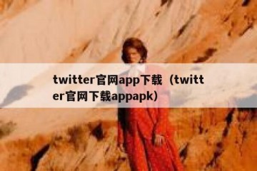 twitter官网app下载（twitter官网下载appapk）
