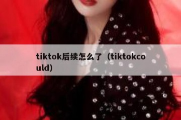 tiktok后续怎么了（tiktokcould）