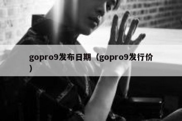 gopro9发布日期（gopro9发行价）