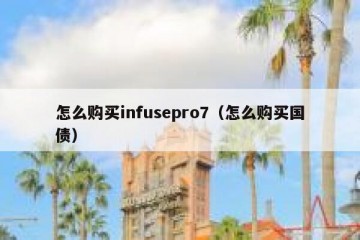 怎么购买infusepro7（怎么购买国债）