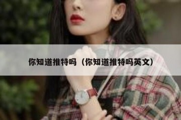 你知道推特吗（你知道推特吗英文）